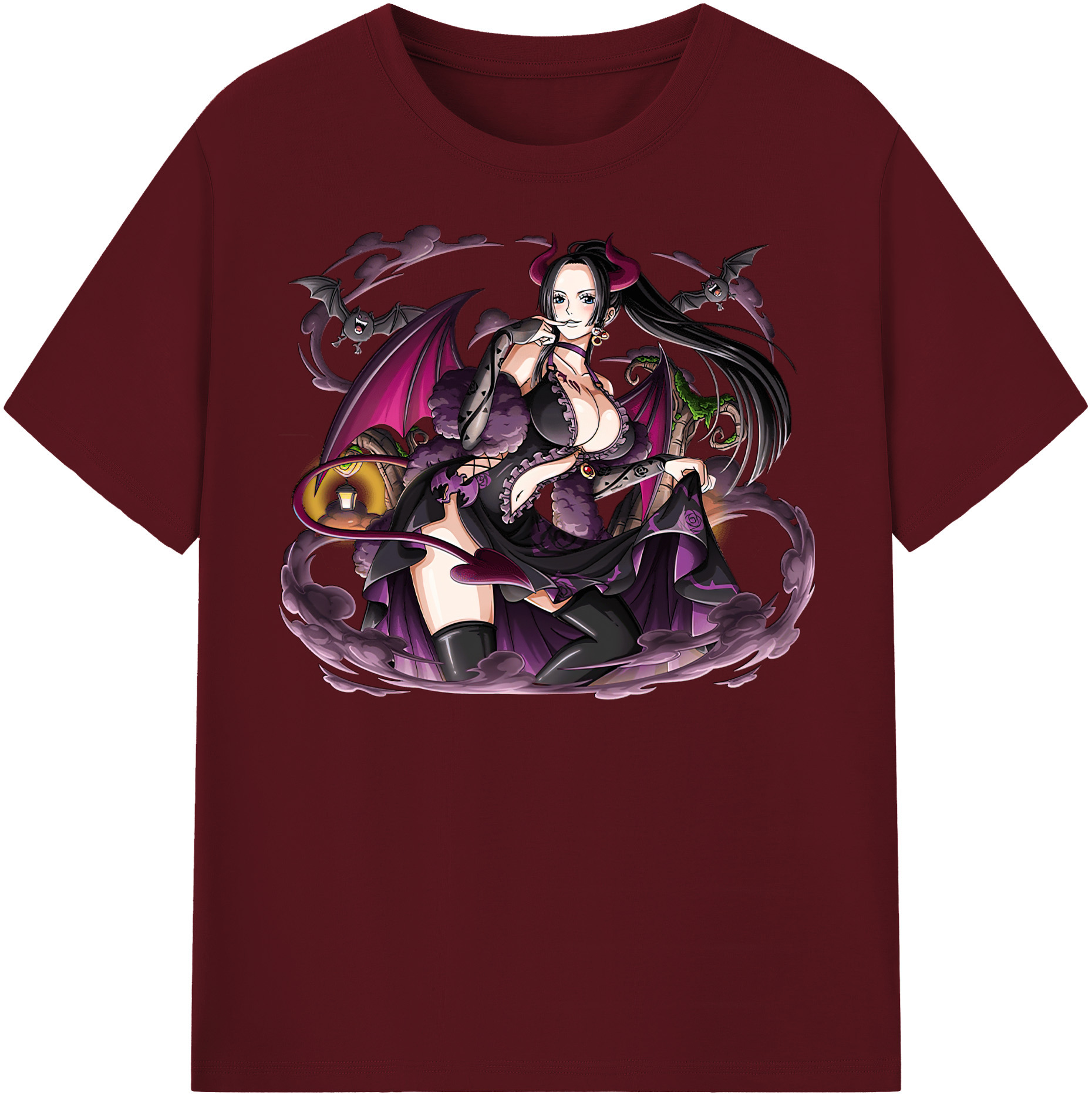 ワンピース ボア・ハンコック ONE PIECE Boa·Hancock 綿100％半袖Tシャツ（フロントプリント）